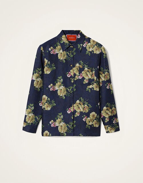 La DoubleJ Boy Shirt La DoubleJ Boy Shirt Riptide Midnight Blue SHI0001SIL001RIP01BU04