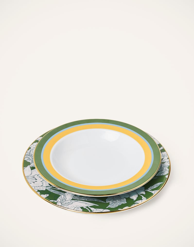 La DoubleJ Soup And Dinner Plates Set La DoubleJ Soup And Dinner Plates Set Roman Holiday Avorio DIS0064CER001RHY0003