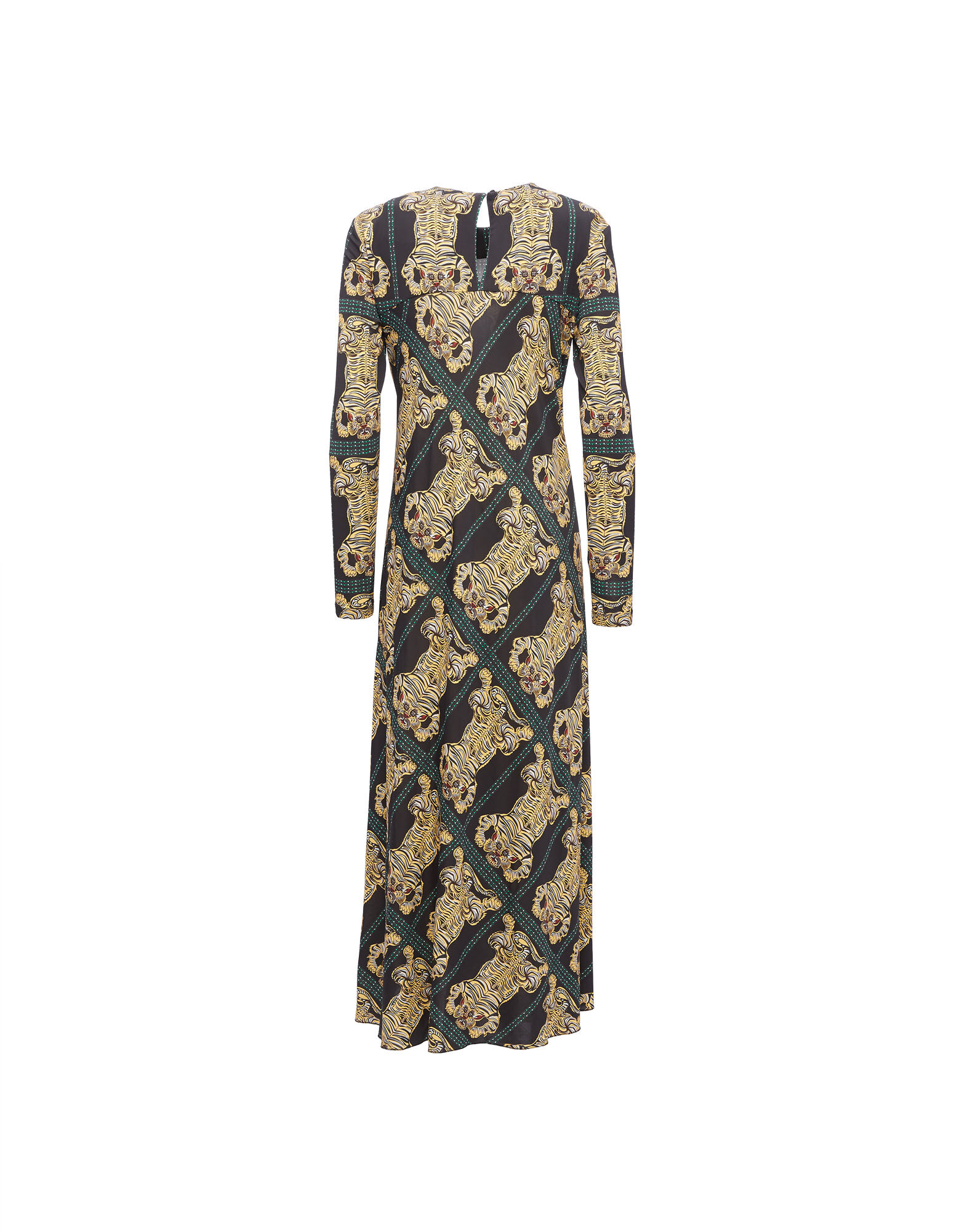 La DoubleJ Drifter Swing Dress Tiger Tiles Black DRE0438JER027TIG0007