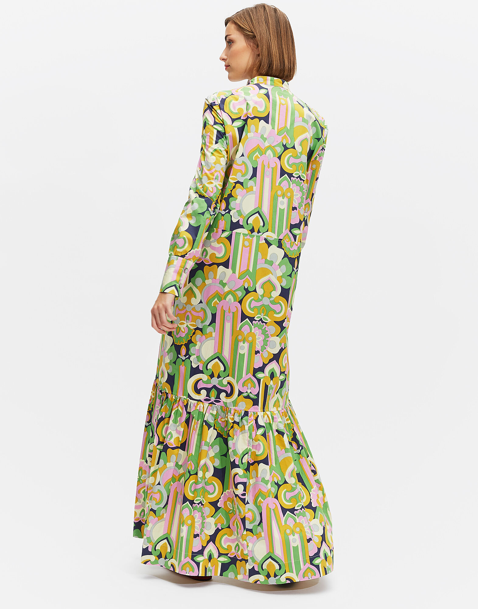 LaDoubleJ Maxi Shirt Dress Lisboa Rosa DRE0047COT001LIS0002