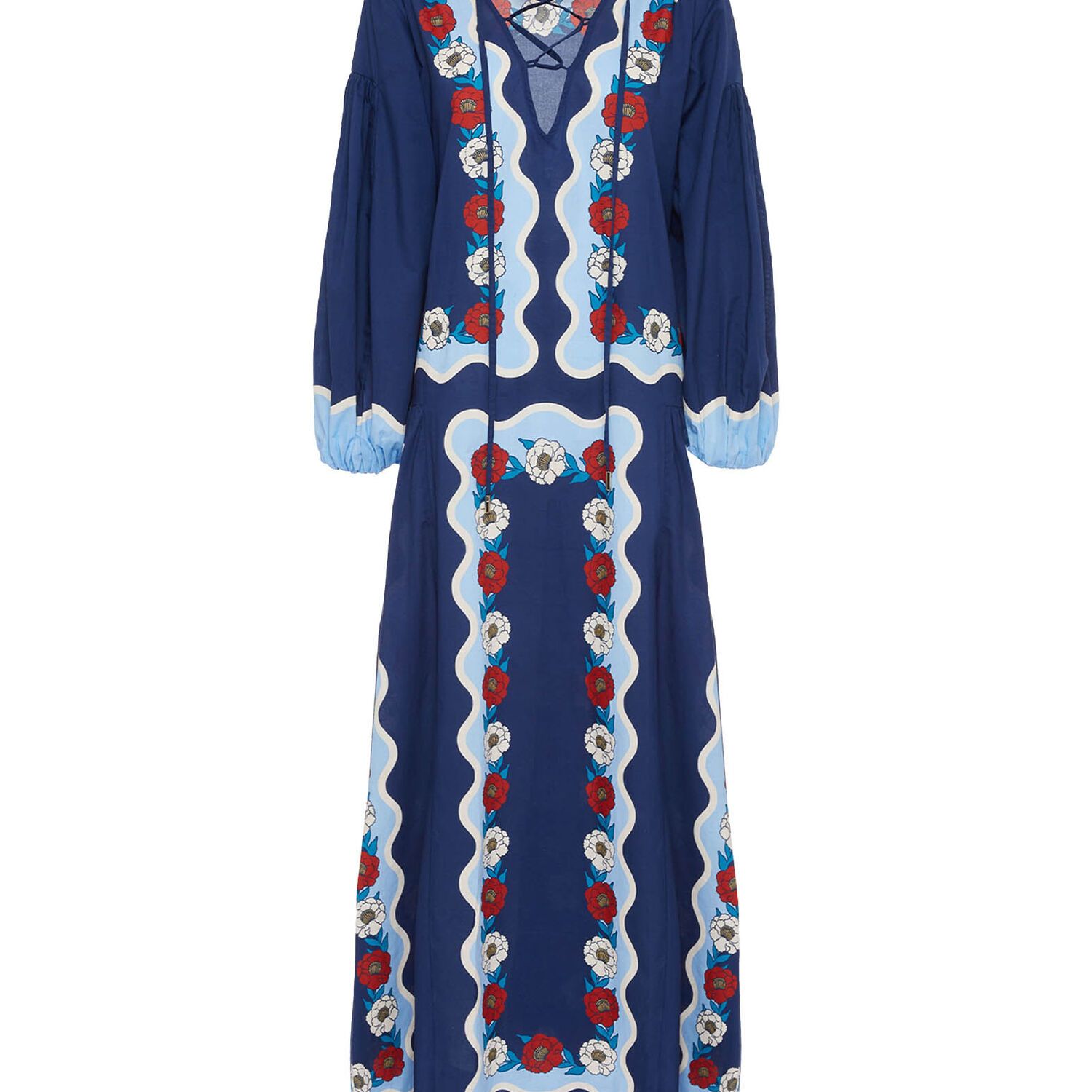 La Doublej Viviana Dress In Whitsun Placée Blue