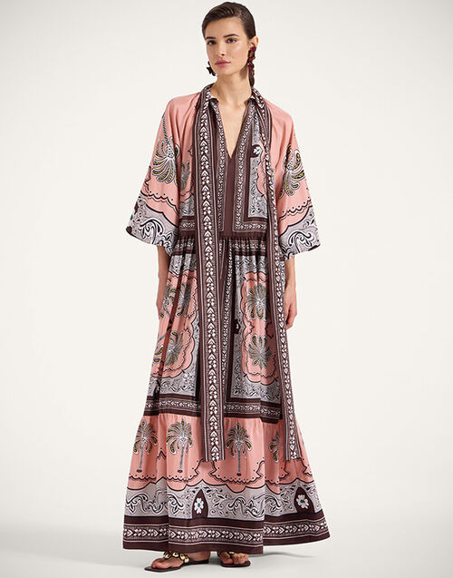 La DoubleJ Athena Dress Mirage Placée Pink DRE0618SIL009AGE01PI01