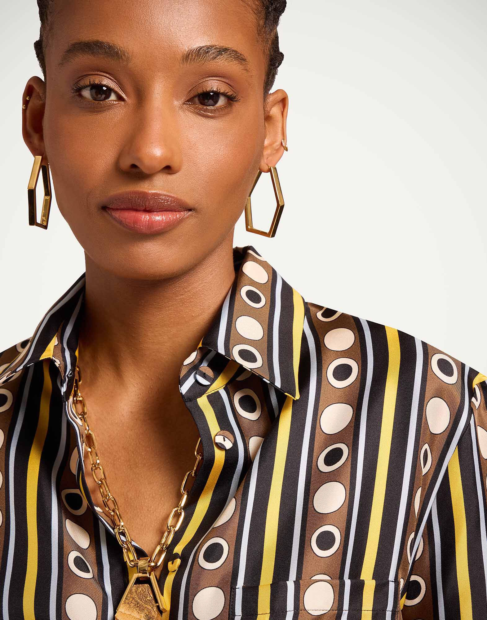 La DoubleJ Boy Shirt Sanctuary Brown SHI0001SIL001SAC01BR02