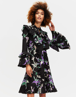 LaDoubleJ Fancy Dress LaDoubleJ Fancy Dress Orchidee Nero DRE0080CRE001ORC0003