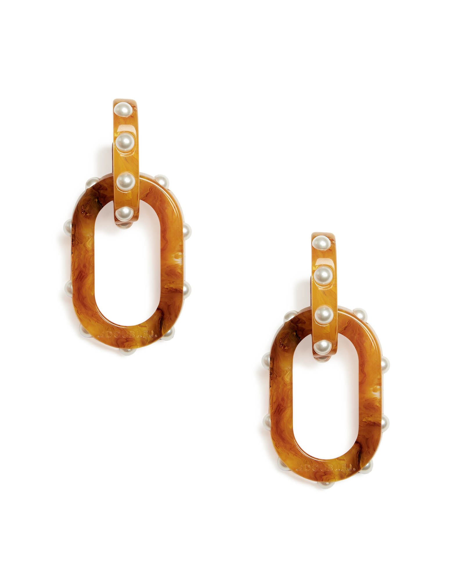 La DoubleJ Nefertiti Double Earrings Solid Rust EAR0041POL007SOLIDOR04