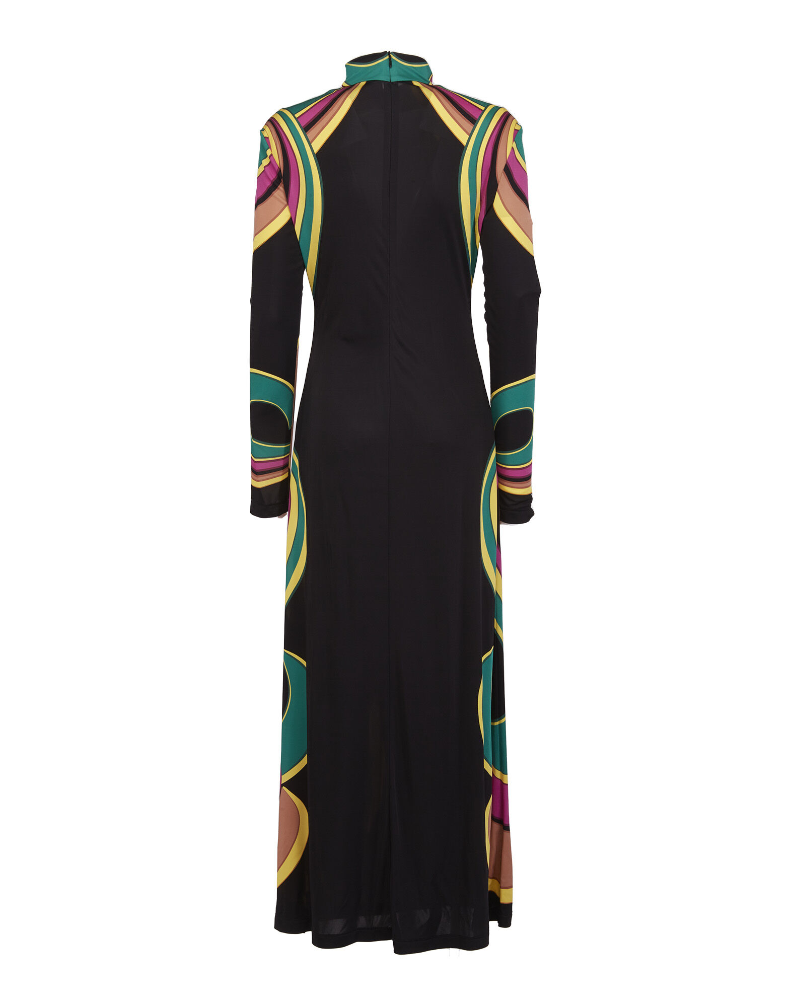 La DoubleJ Halle Dress Rainbow Swirl Magenta Plac&eacute;e DRE0444JER022RAS0004