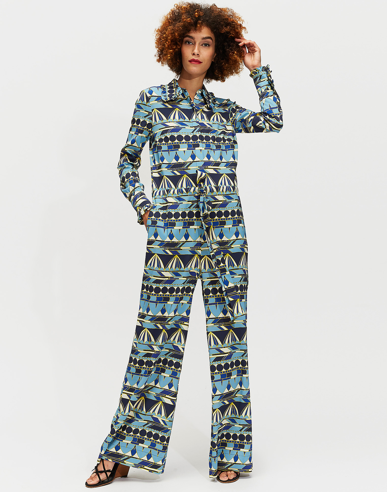 LaDoubleJ Jumpsuit LaDoubleJ Jumpsuit Umbrellas Blu DRE0072VIS001OMB0003