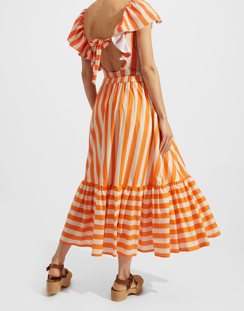La DoubleJ Sunset Skirt La DoubleJ Sunset Skirt Riviera SKI0068COT039RIV01OR02