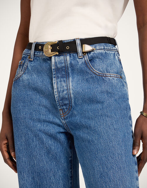 La DoubleJ Cinch Belt Solid Black BEL0013COT064SOLIDBL01