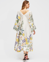 LaDoubleJ Tangier Kaftan LaDoubleJ Tangier Kaftan Botanical DRE0168SIL006BOT0001