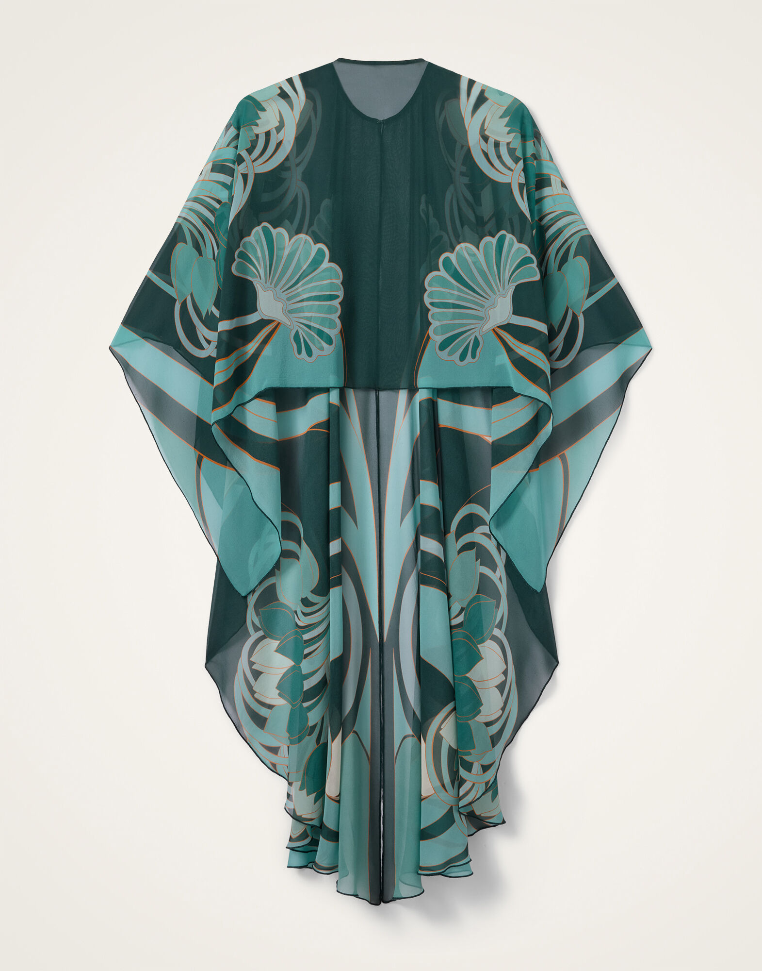 La DoubleJ Maria Cape Blooming Tulip Plac&eacute;e Dark Green SCA0092SIL014BTU01GR03