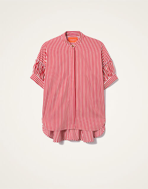 La DoubleJ Grace Shirt Pinstripe Red SHI0123VIS029STR09RE01