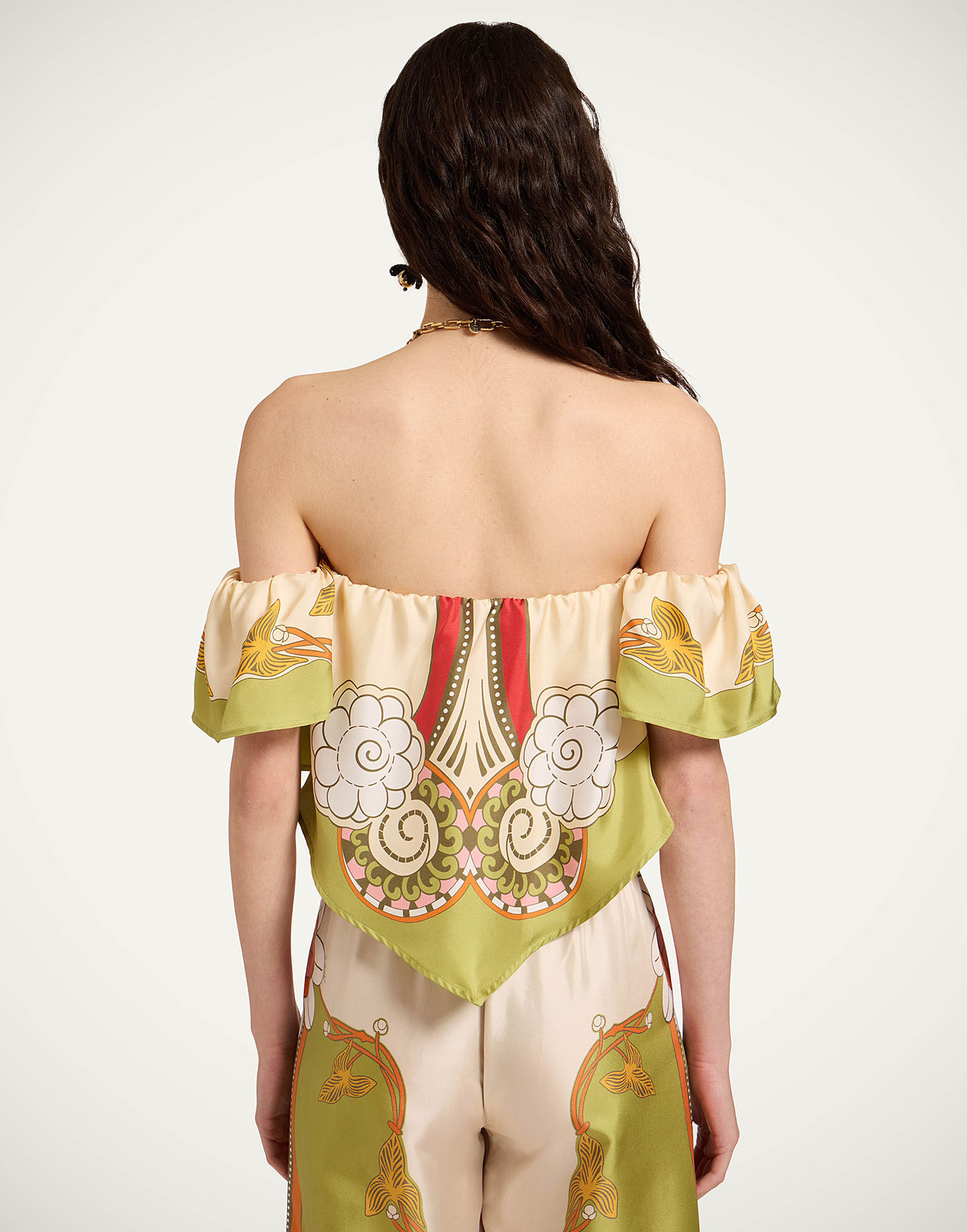 La DoubleJ Sand Dollar Top Ambrosia Plac&eacute;e Green TOP0153SIL017AMB03GR02