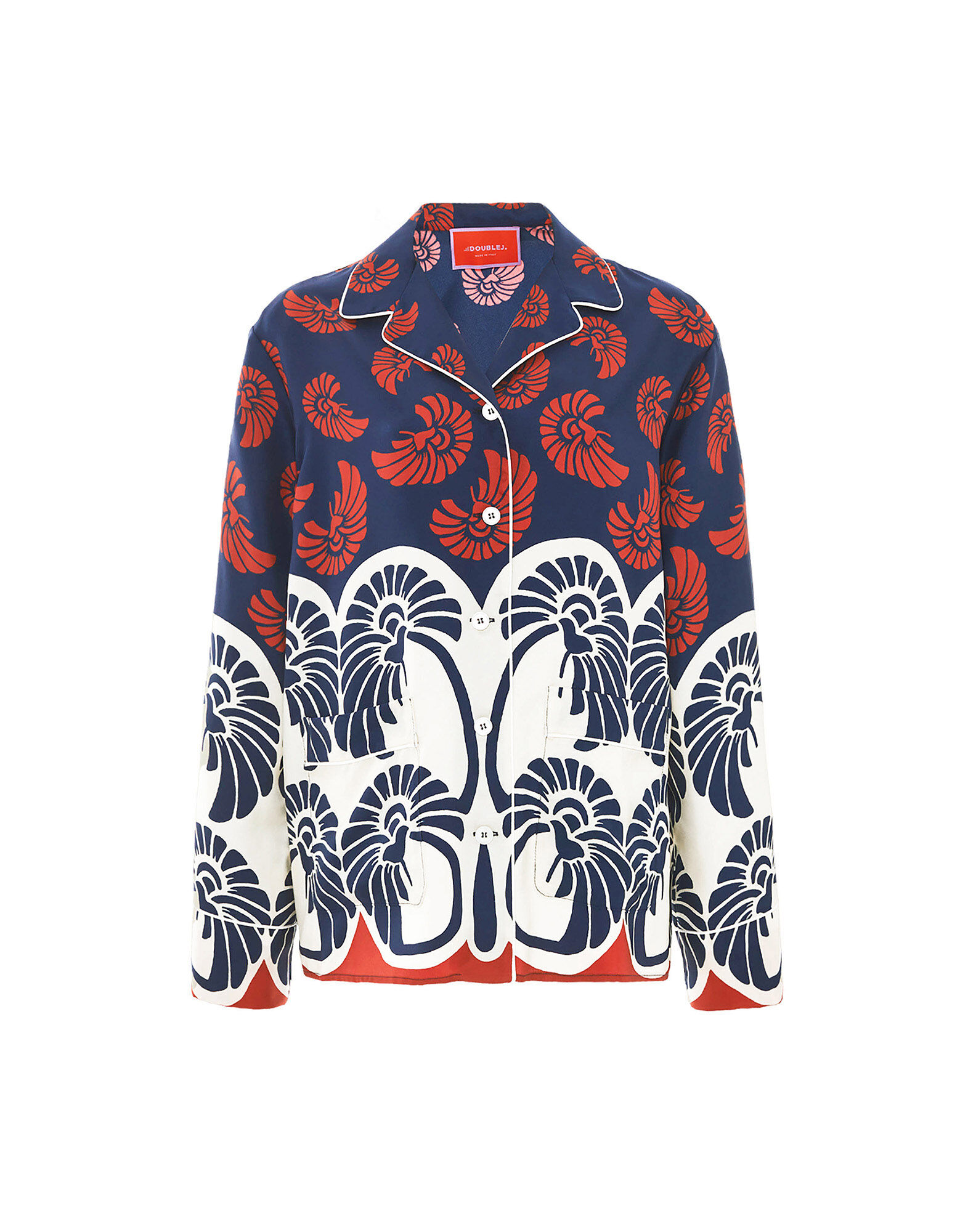 La DoubleJ Hammock Shirt Palmetto Plac&eacute;e SHI0077SIL001PIG01BU06