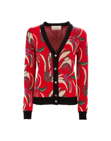 LaDoubleJ Cardigan LaDoubleJ Cardigan Windy Flowers Rosso PUL0016KNI011WIN0001