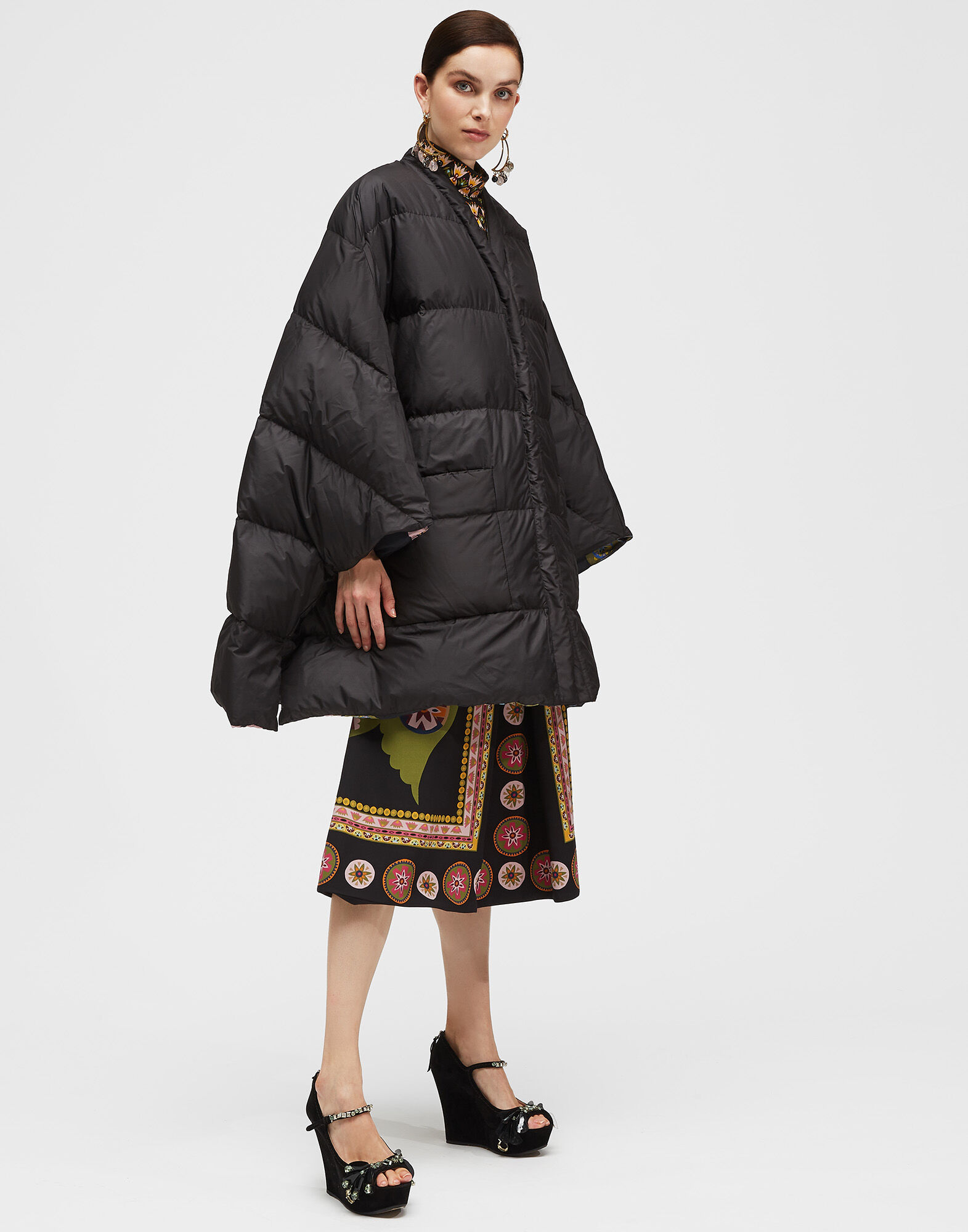 LaDoubleJ Reversible Puffy Poncho LoveDove DOW0005NYL003LOV0001