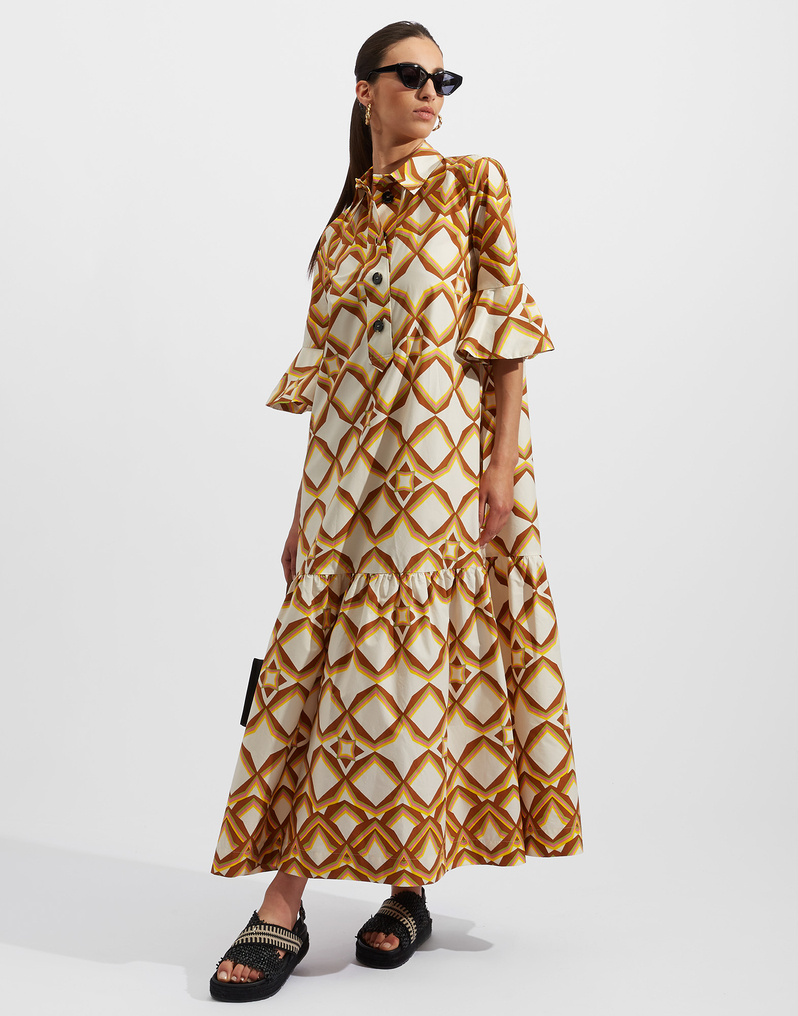 La DoubleJ Artemis Dress La DoubleJ Artemis Dress Diamonds Giallo DRE0176COT001DIA0002