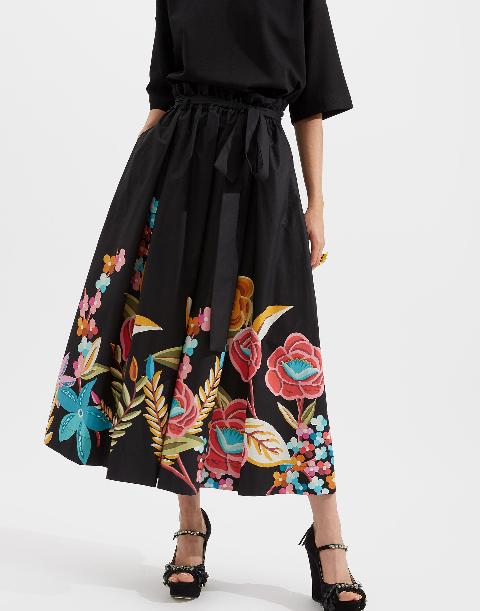 La DoubleJ Sardegna Skirt Autunno Plac&eacute;e SKI0044COT015AUT0001