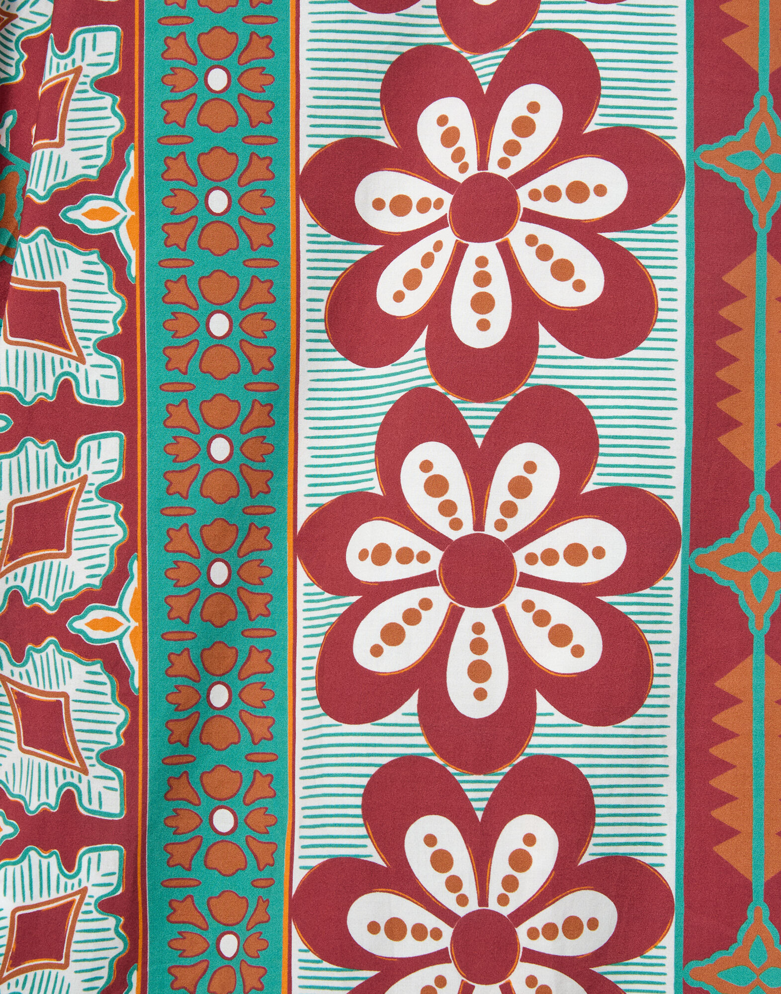 La DoubleJ Choux Dress Pagoda Plac&eacute;e Rust DRE0205COT015PAG01OR04