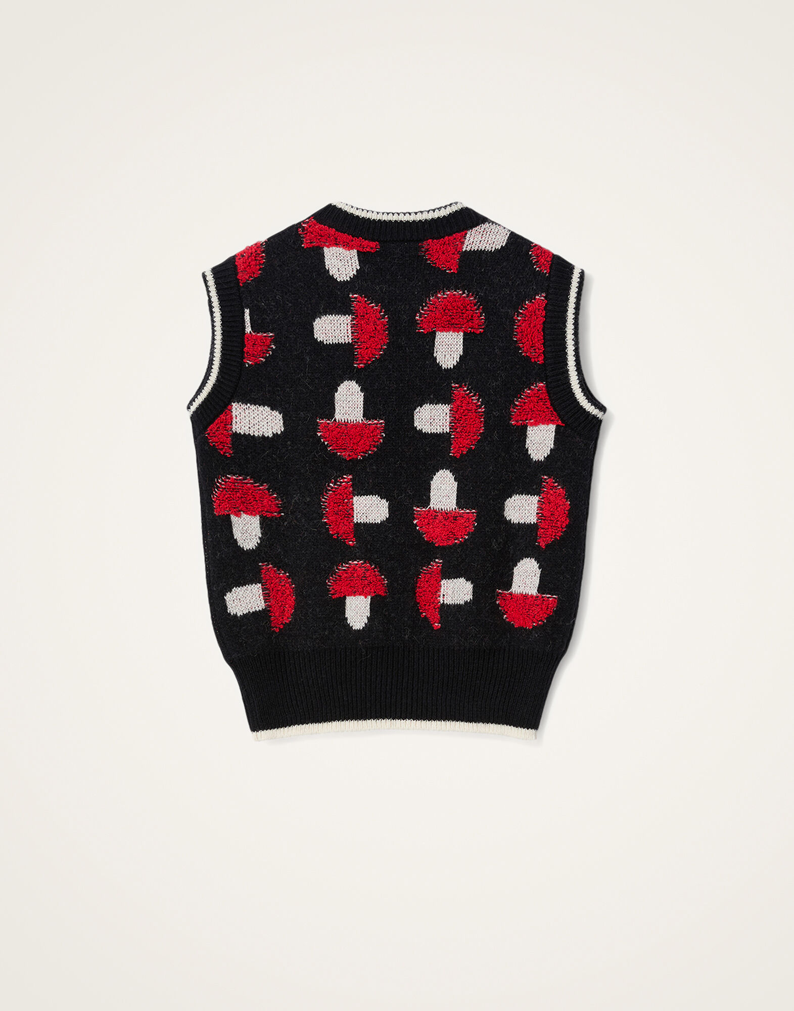 La DoubleJ Fun-Guy Gilet Black & Red PUL0295KNI193VA448BL01