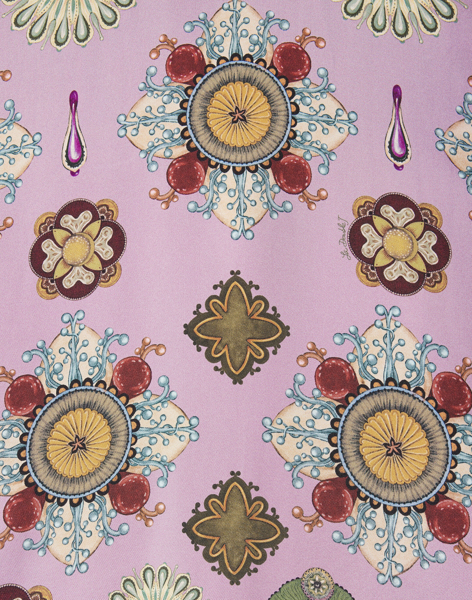 La DoubleJ Swing Dress Nucleus Plac&eacute;e Dusty Pink DRE0316SIL001NUC02PI10