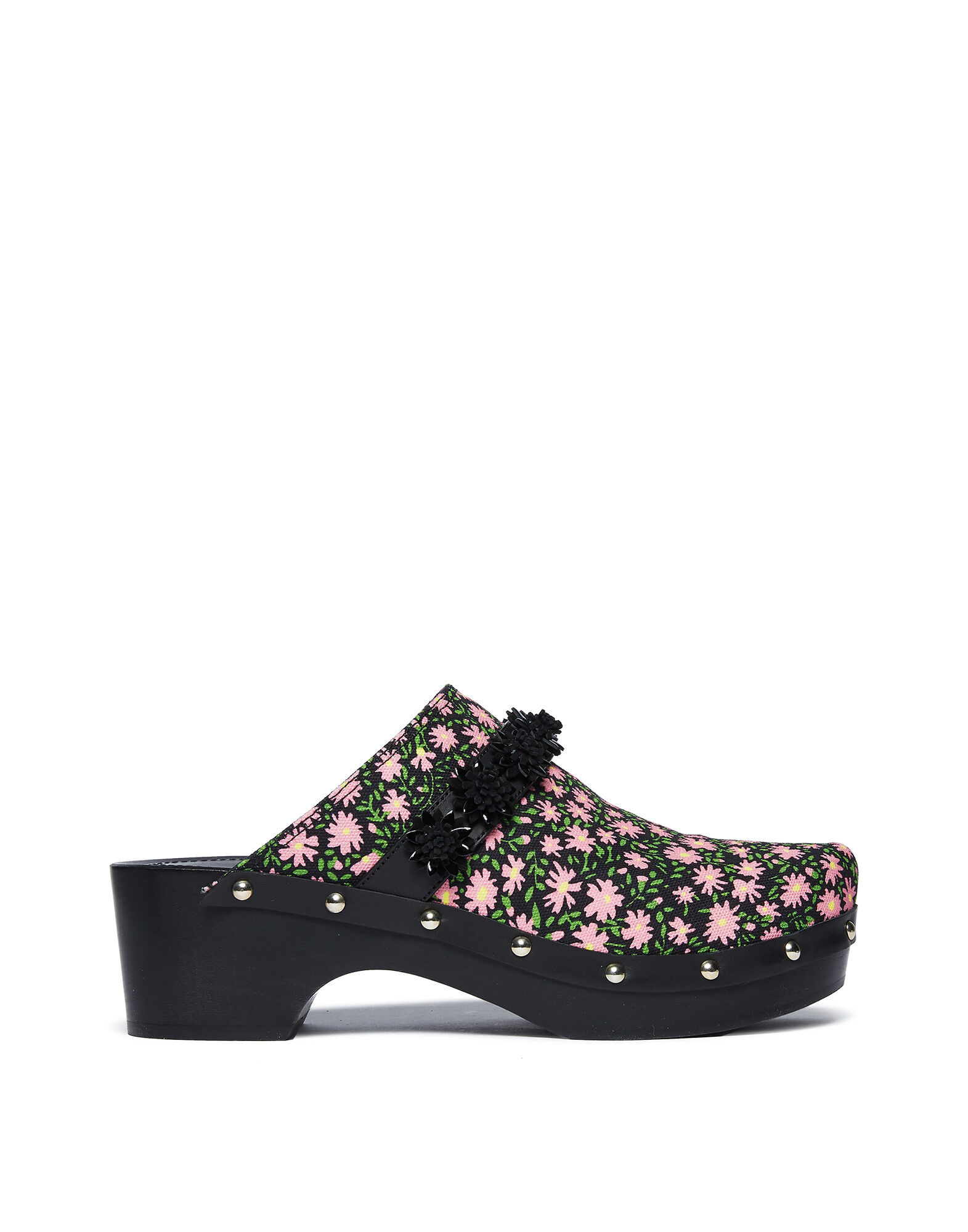 LaDoubleJ LDJ X Fabrizio Viti Embroidered Jean Clogs Daisy SHO0001COT017DAI0002