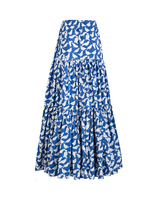 LaDoubleJ Big Skirt Uccellini Blu SKI0001COT001UCC0003