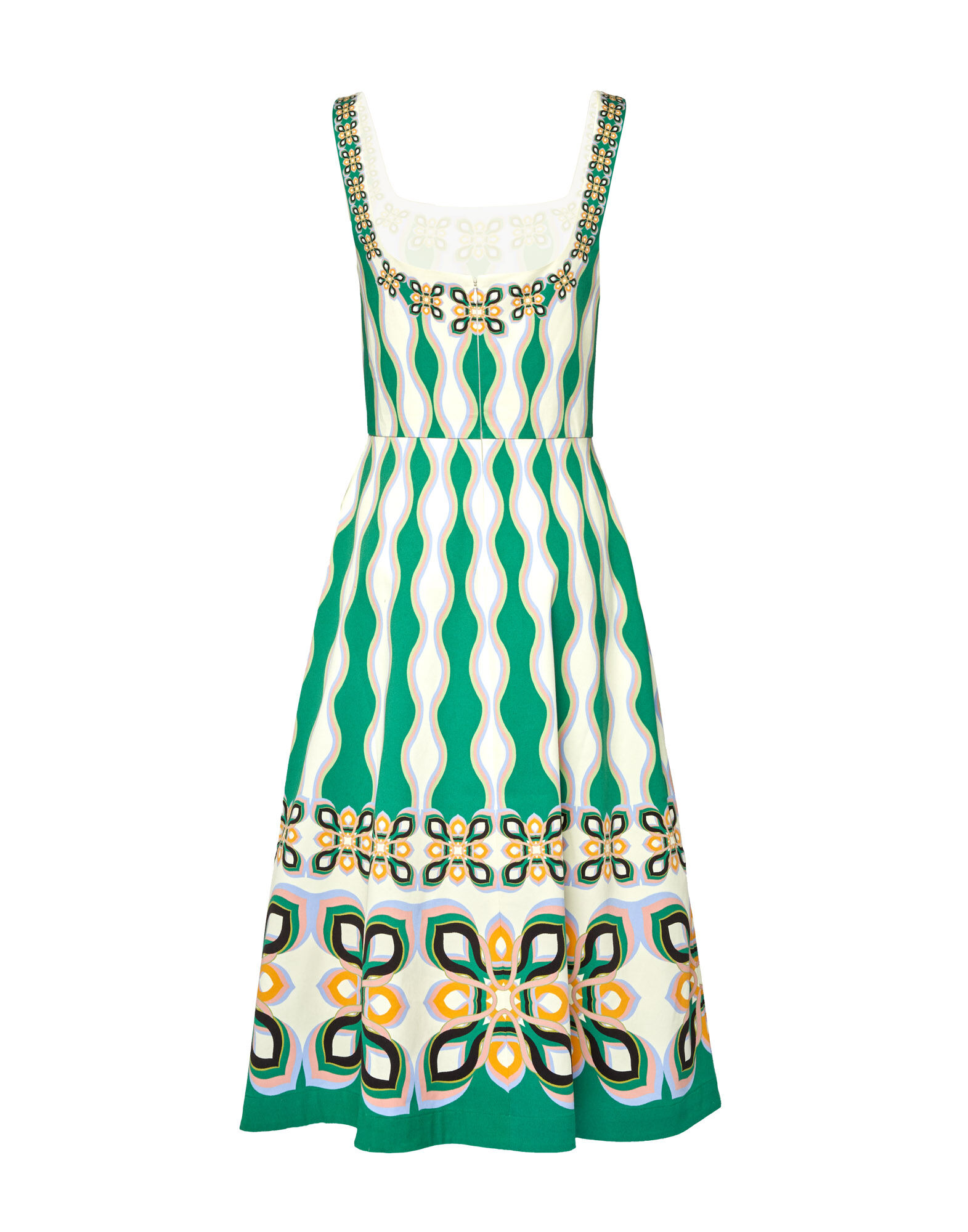 La DoubleJ Sophia Dress Macro Plates Placed Rosa DRE0448COT037MCP02PI01