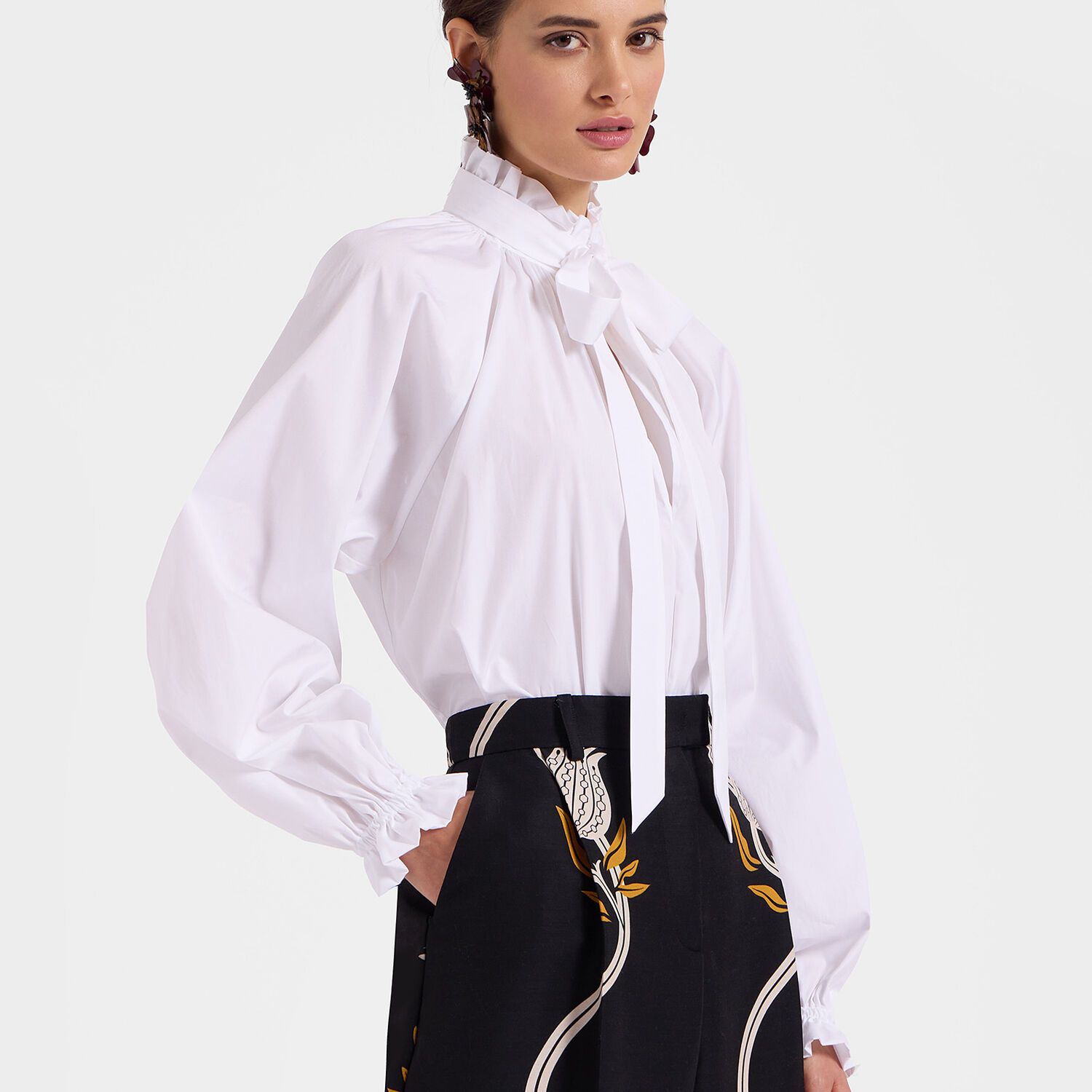 Shop La Doublej Cerere Blouse In Solid White