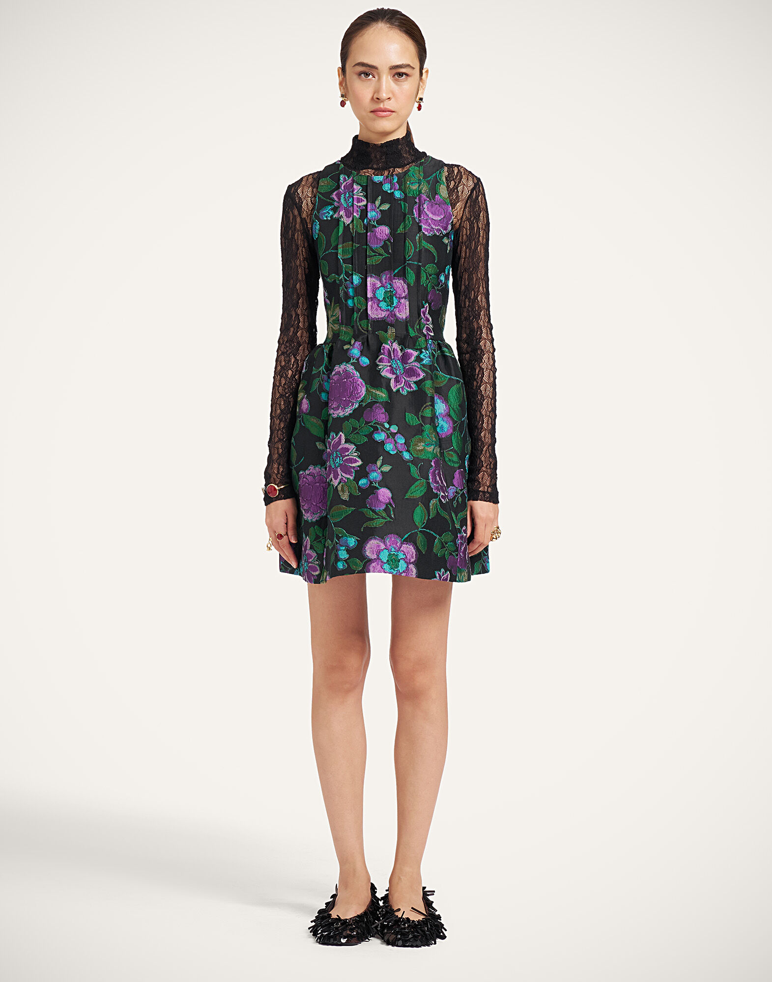 La DoubleJ Mini Pirhouette Dress Botanical Black DRE0986JCQ144BOT01BL01