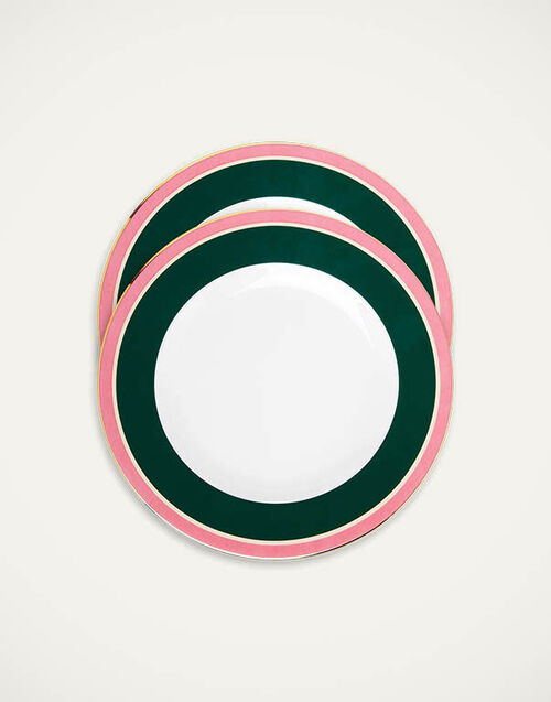 La DoubleJ Dinner Plates Set Of 2 La DoubleJ Dinner Plates Set Of 2 Rainbow Verde DIS0075CER001RAI0003