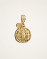 La DoubleJ Scarab Charm La DoubleJ Scarab Charm 24k Gold Plate CHM0013BRA003SOLIDYE05