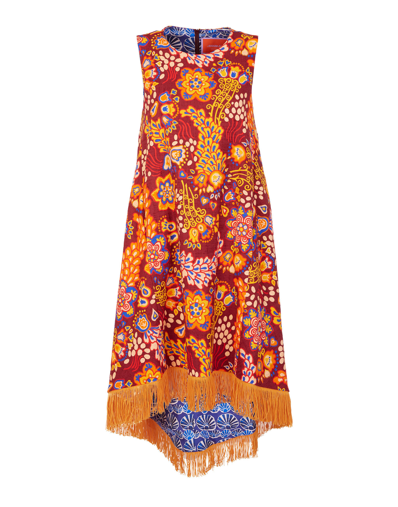 La DoubleJ La Scala High Dress (With Fringes) Taranta DRE0366COT005TAR0001