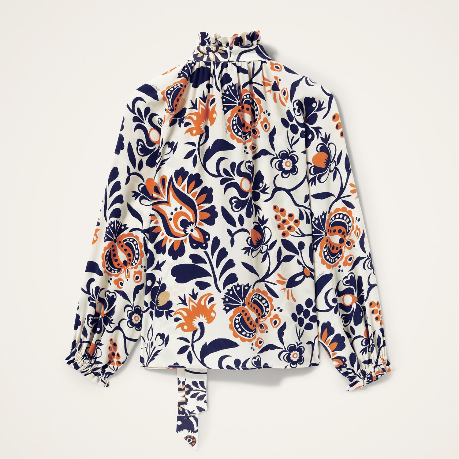 La Doublej La Double J V-neck Cerere Blouse In Moroccan Crepe