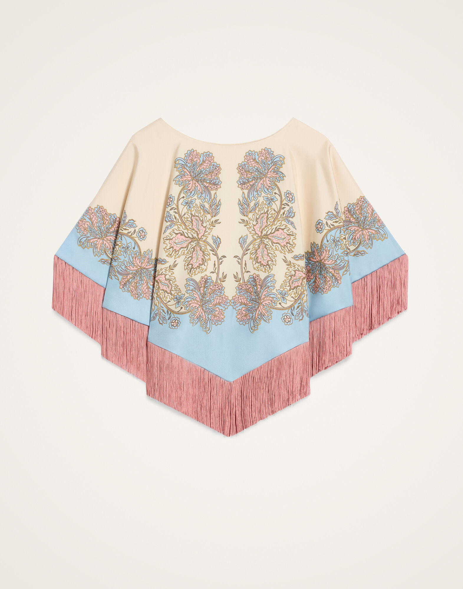 La DoubleJ Mini Poncho Swathe Plac&eacute;e Pink SCA0077VIS011SWA03PI01
