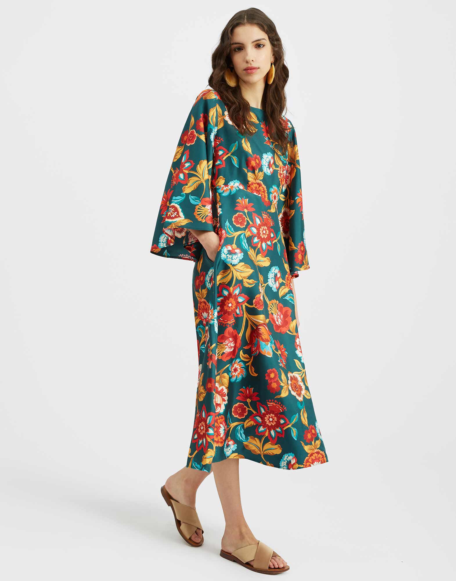 La DoubleJ Sorella Dress Hottie Emerald DRE0179SIL001HOT01GR04