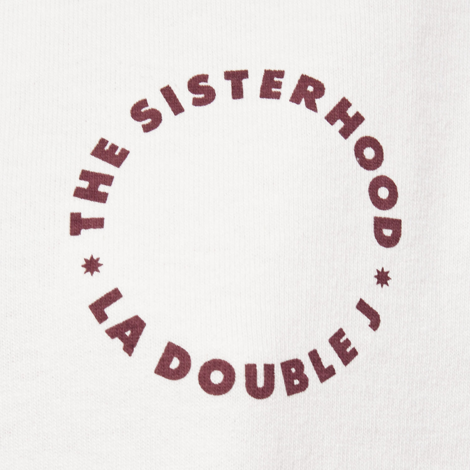 La Doublej The Sisterhood Tee In Solid Print