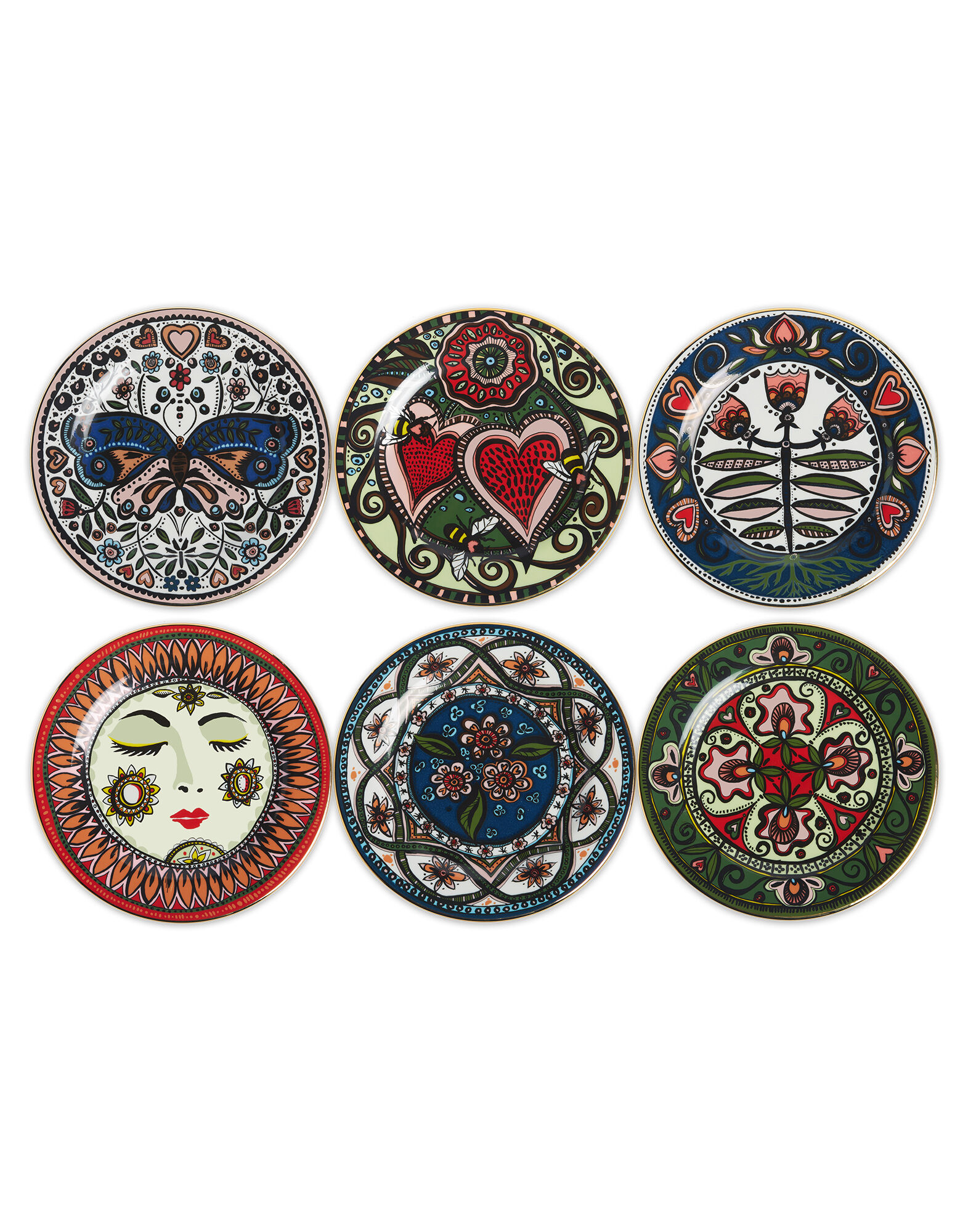 La DoubleJ Dessert Plates Set Of 6 Laduree Mix DIS0040CER001LAD0007