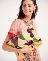 La DoubleJ Hand Pochette La DoubleJ Hand Pochette Farfalla Ivory BAG0081PAI016FAR07WH04