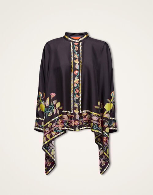 La DoubleJ Foulard Shirt La DoubleJ Foulard Shirt Borboni Placée Nero SHI0059SIL006BRN02BL01