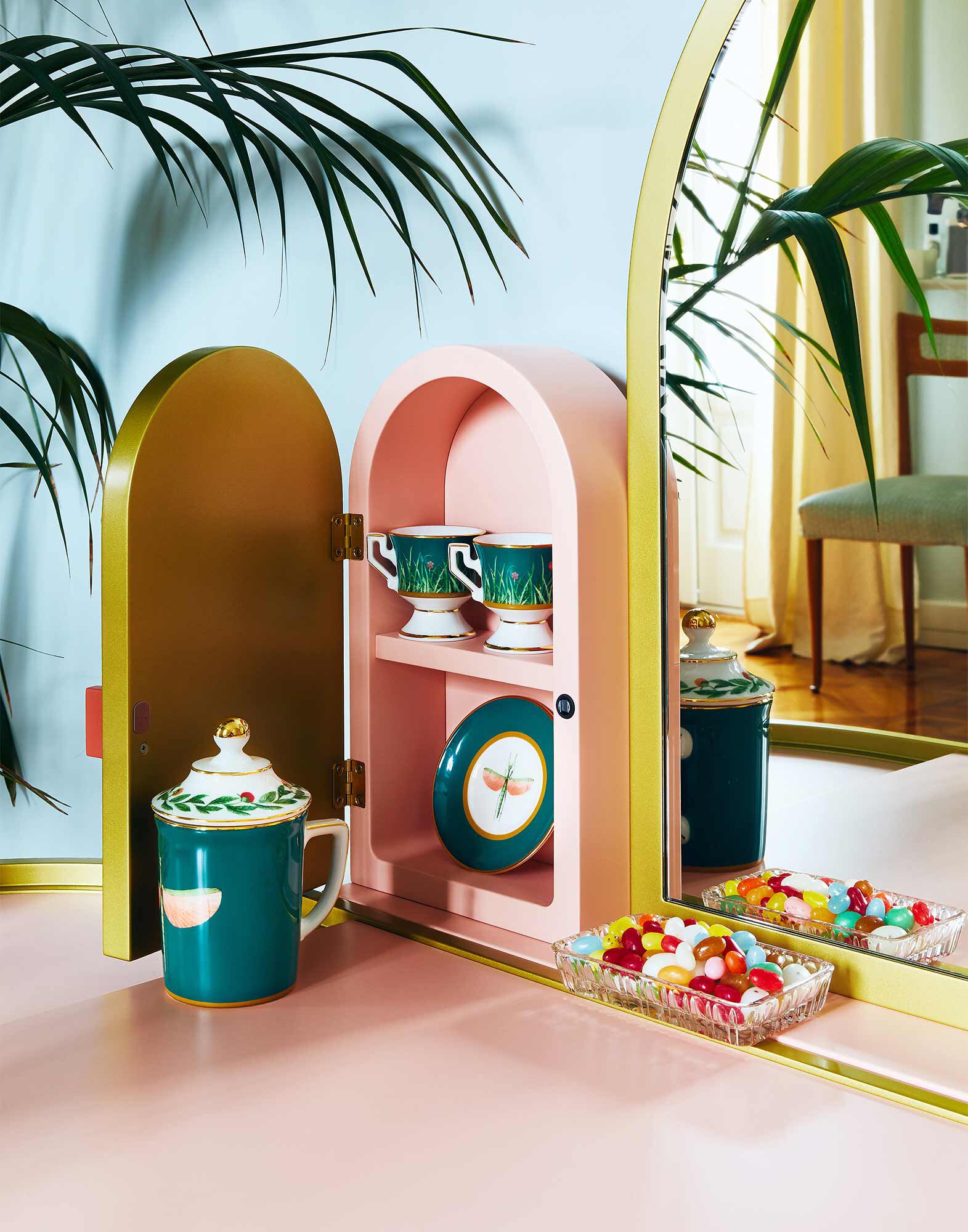 La DoubleJ Lidded Mug Libellula DIS0008CER001LIB0003