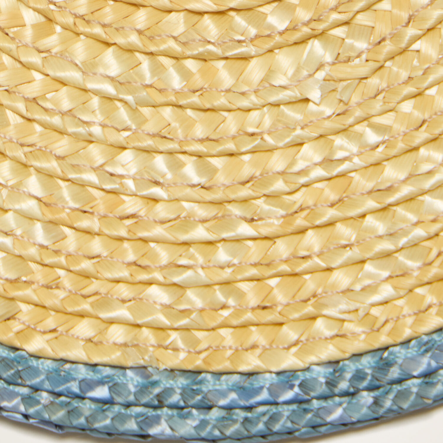 La Doublej Straw Coasters Set Of 2 In Solid Light Blue
