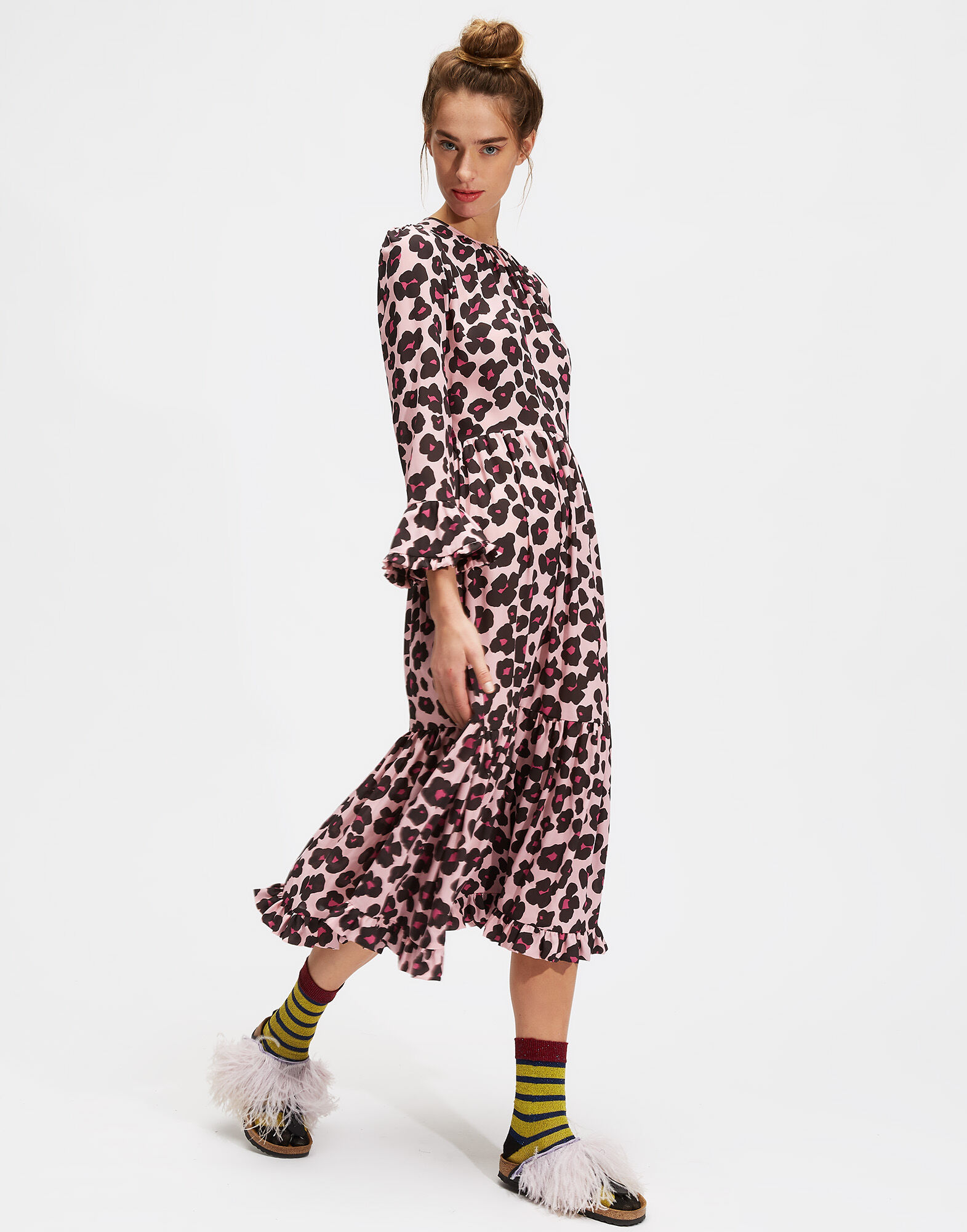 La Doublej Ldj Ready To Wear Dresses La Doublej Midi Visconti Dress