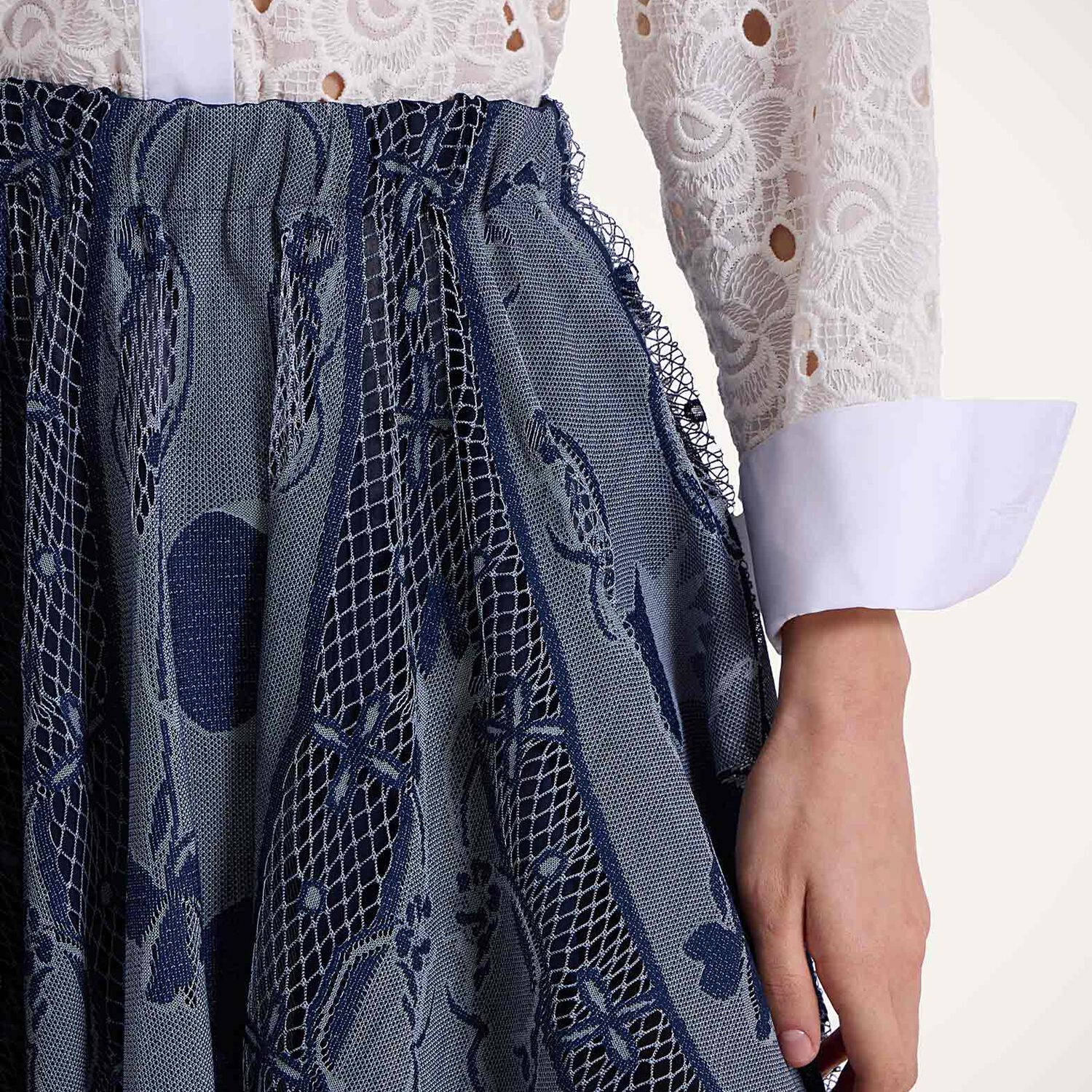 La Doublej Dutchess Skirt In Starlight Navy