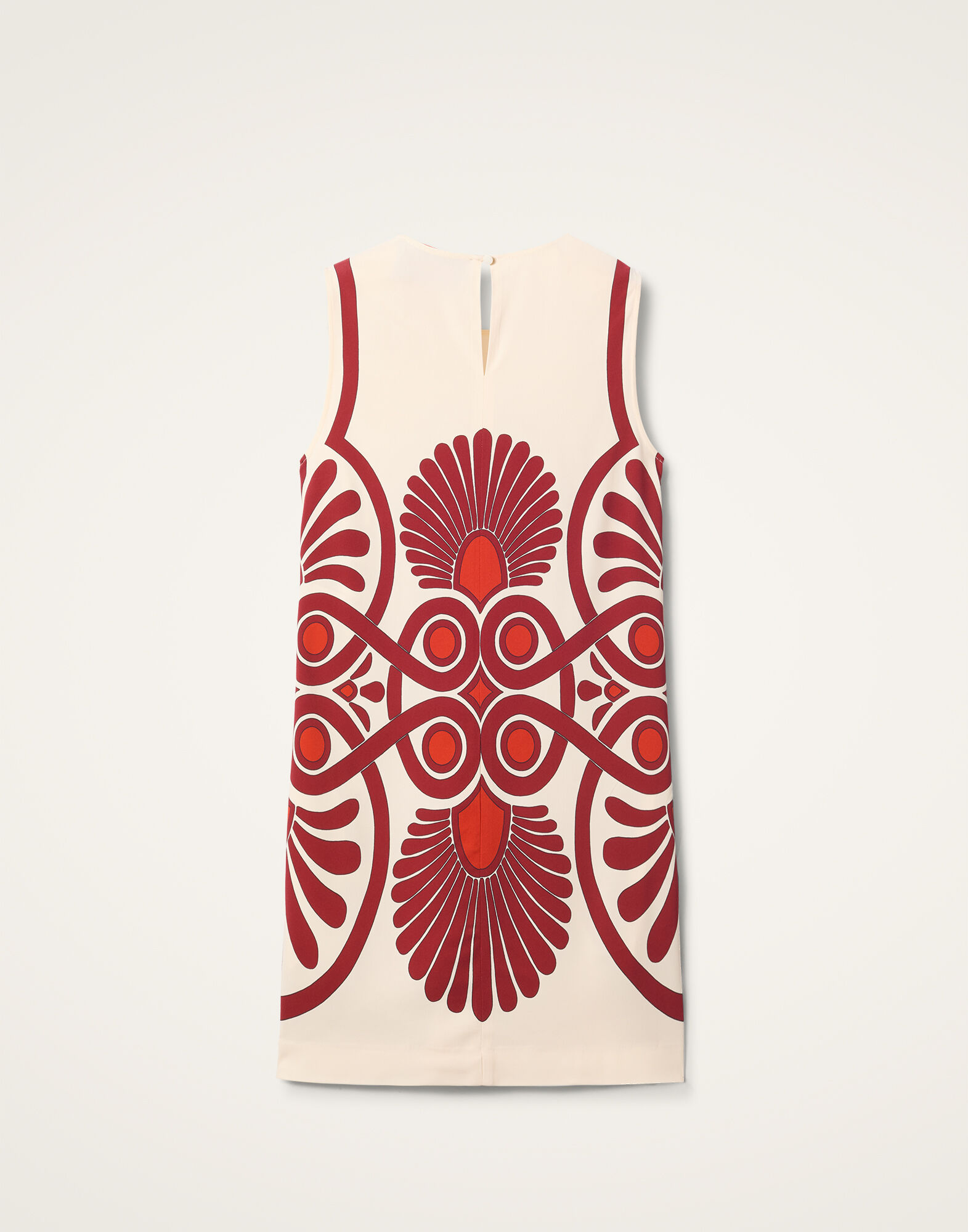 La DoubleJ Stretch Tunic Medallion Plac&eacute;e Cream DRE0758VIS011MED01WH03