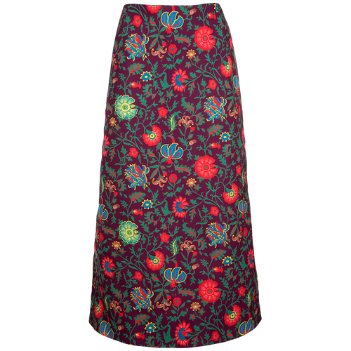 LaDoubleJ Pencil Skirt Dragonflower Viola SKI0011RAD001DRA0002