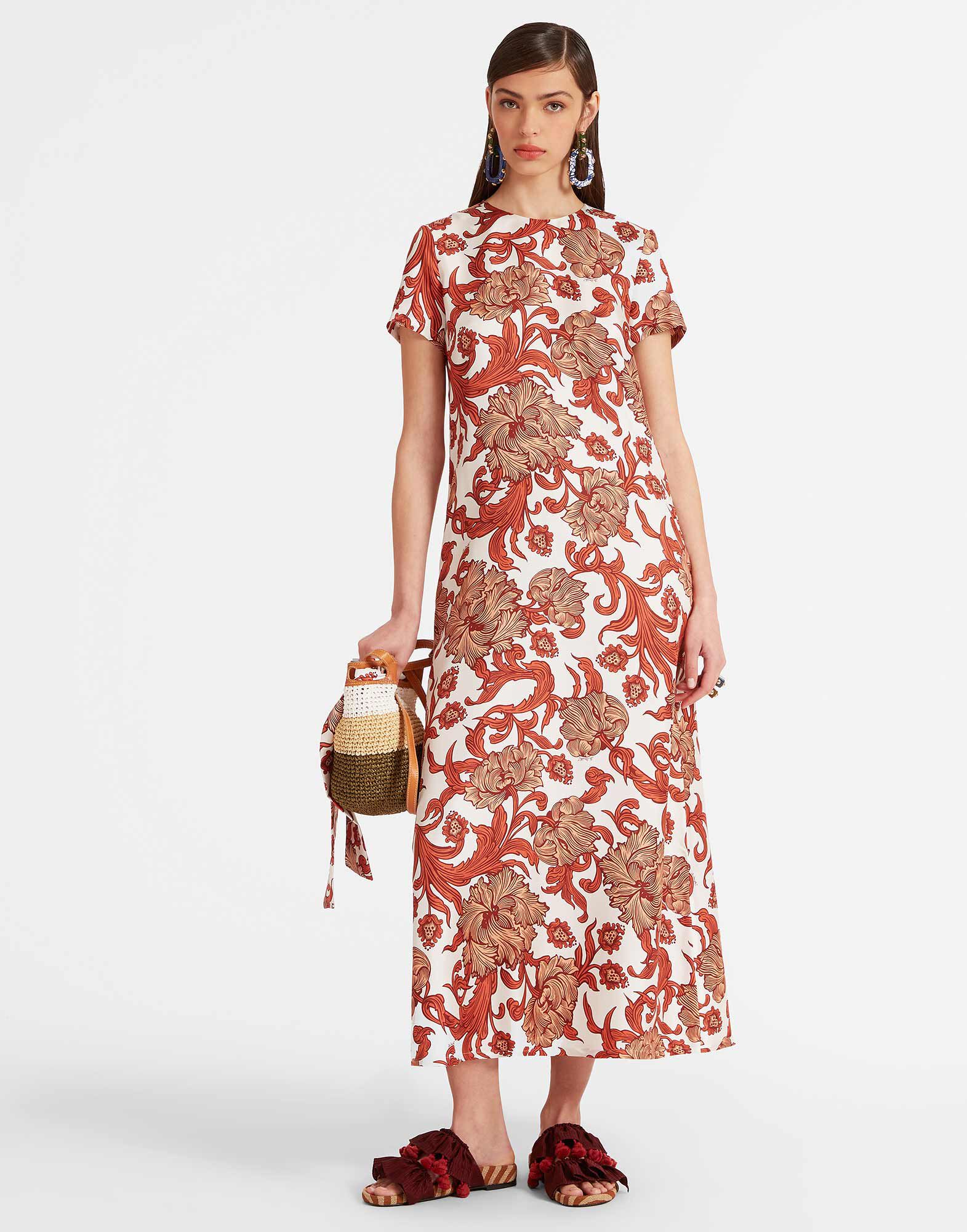 La DoubleJ Swing Dress Reef White DRE0001SIL001REE01WH01