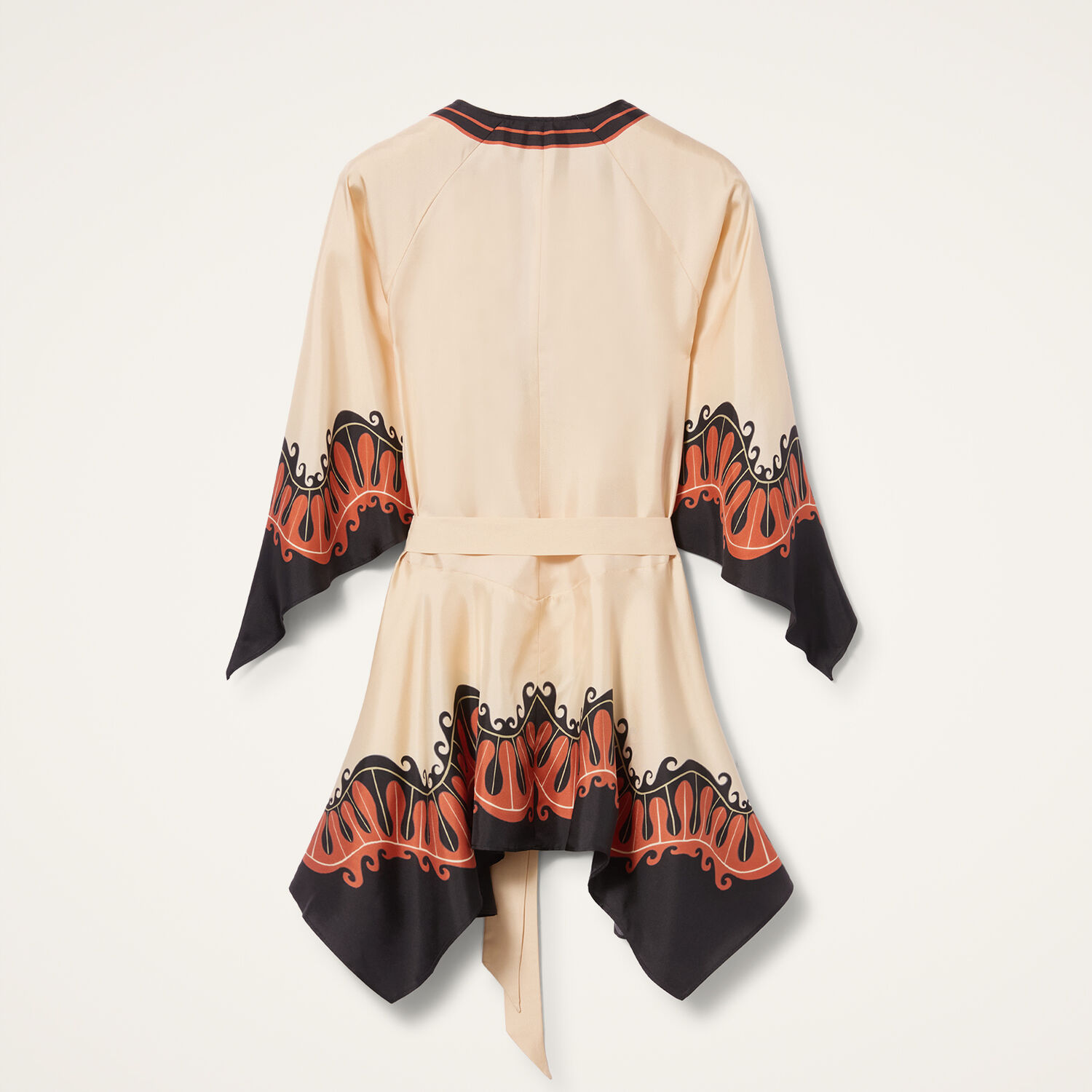 La Doublej Malibu Dress In Pacific Placée Dark Orange