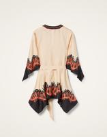 La DoubleJ Malibu Mini Dress La DoubleJ Malibu Mini Dress Pacific Placée Dark Orange DRE0844SIL001PCF03OR03