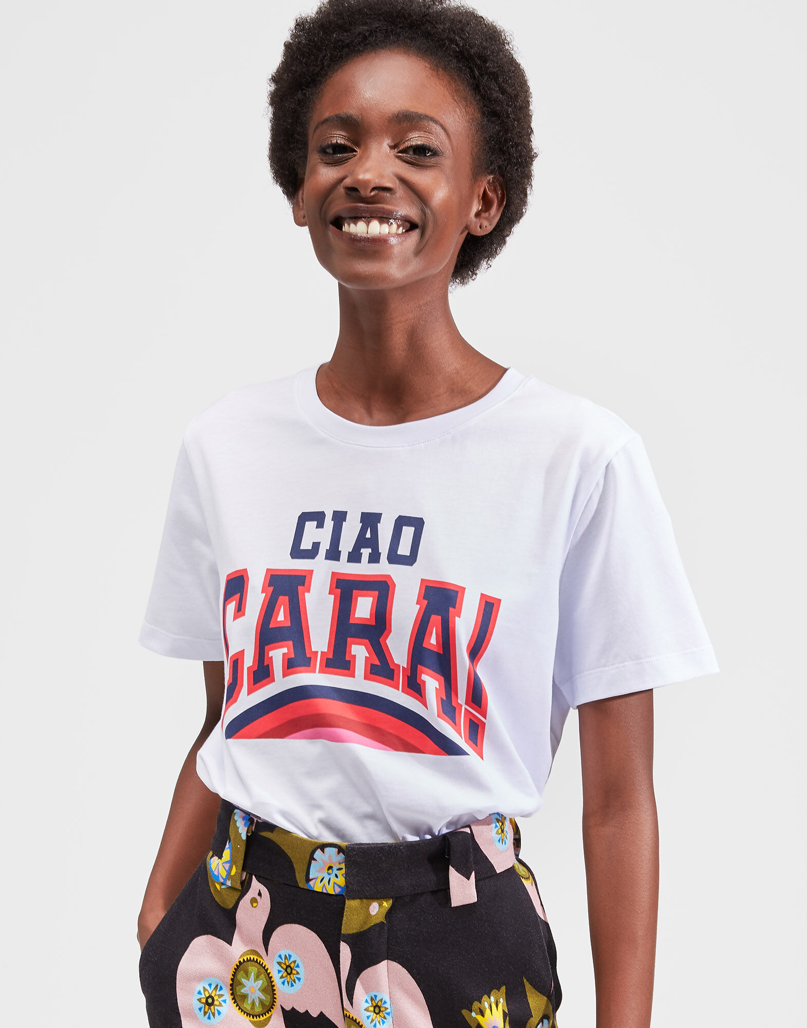 LaDoubleJ Slogan T-shirt Ciao Cara SHI0054JER010SLO0010